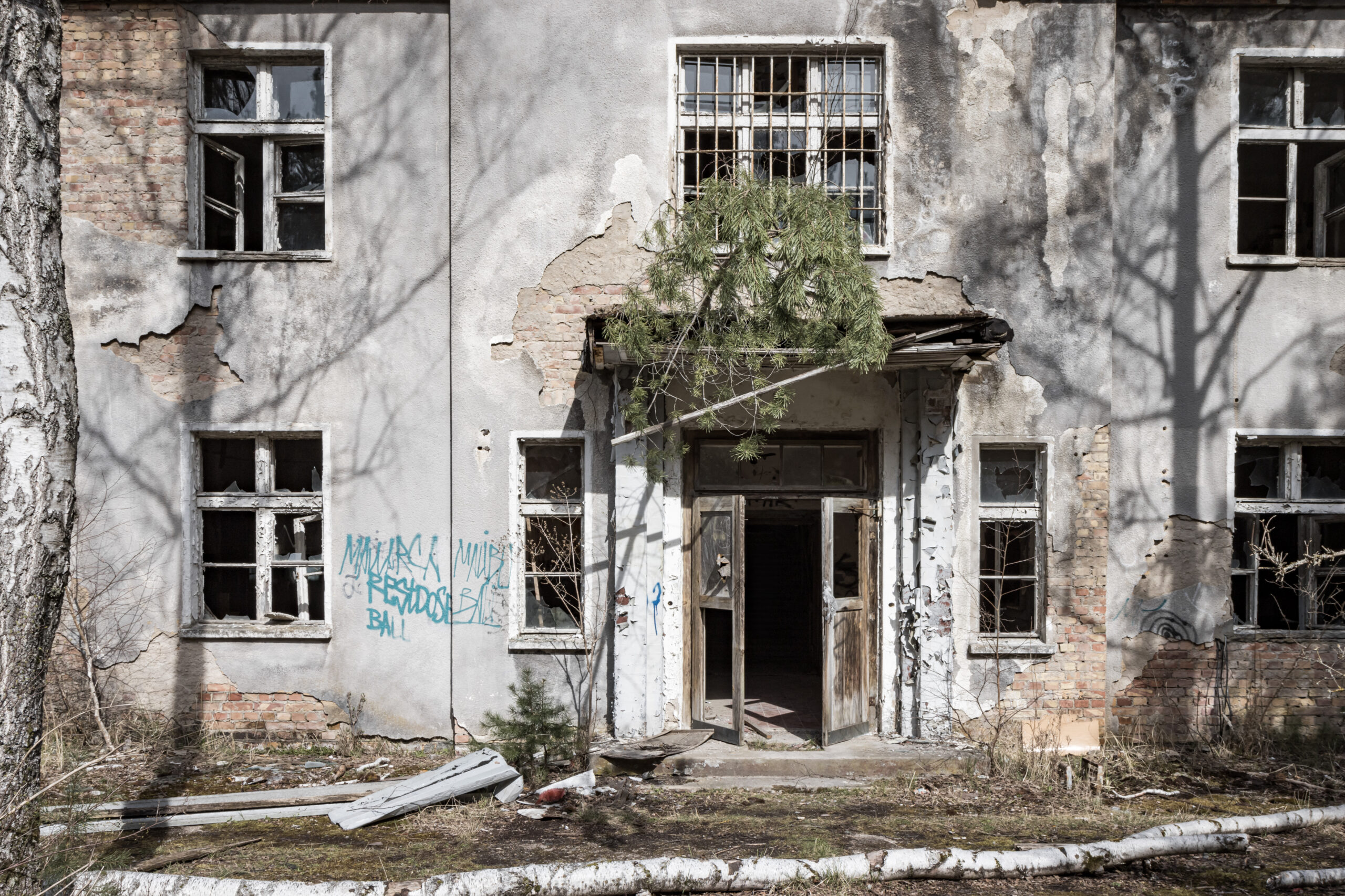 STADT IM WALD Ehemalige Russische Kaserne im Norden Berlins, auch als "Stadt im Wald" bekannt.
